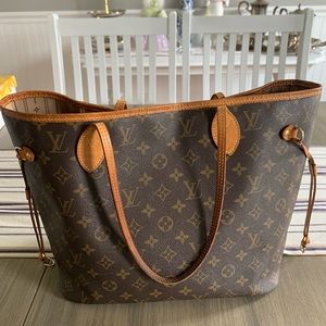 Louis Vuitton NEVERFULL MM bag. 10 years old but REAL.